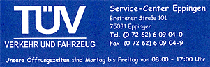 TÜV SÜD Auto Service GmbH • Service - Center Eppingen