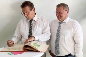 Minister Hauk und OB Holaschke